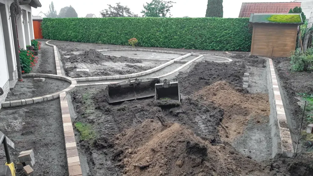 rundum Galabau GmbH – Bodenvorbereitung und Pflasterung – Professioneller Garten- und Landschaftsbau